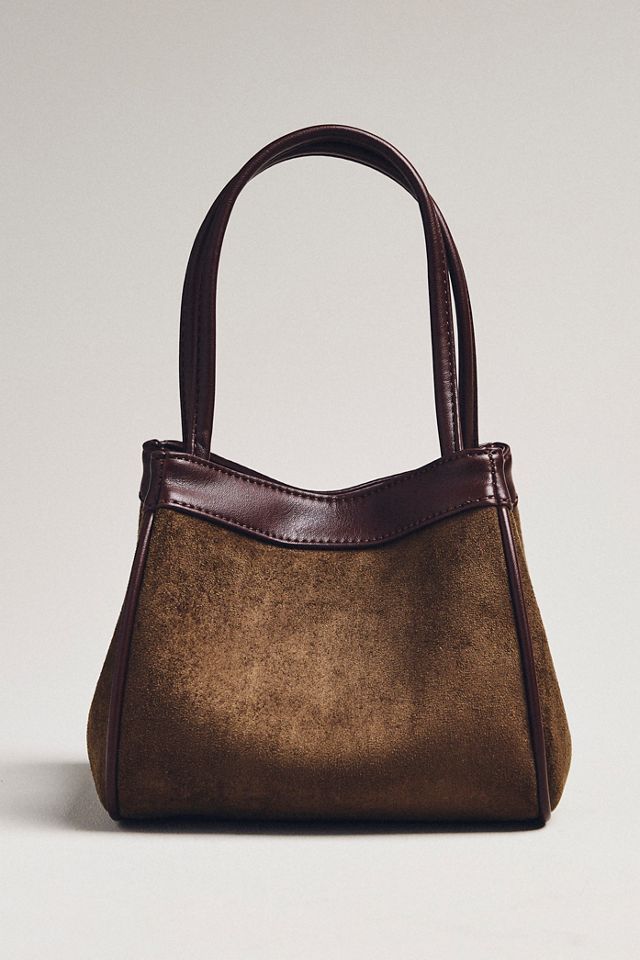 Sueded Two-Tone Bucket Bag #1
