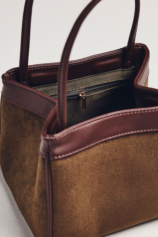 Sueded Two-Tone Bucket Bag #2