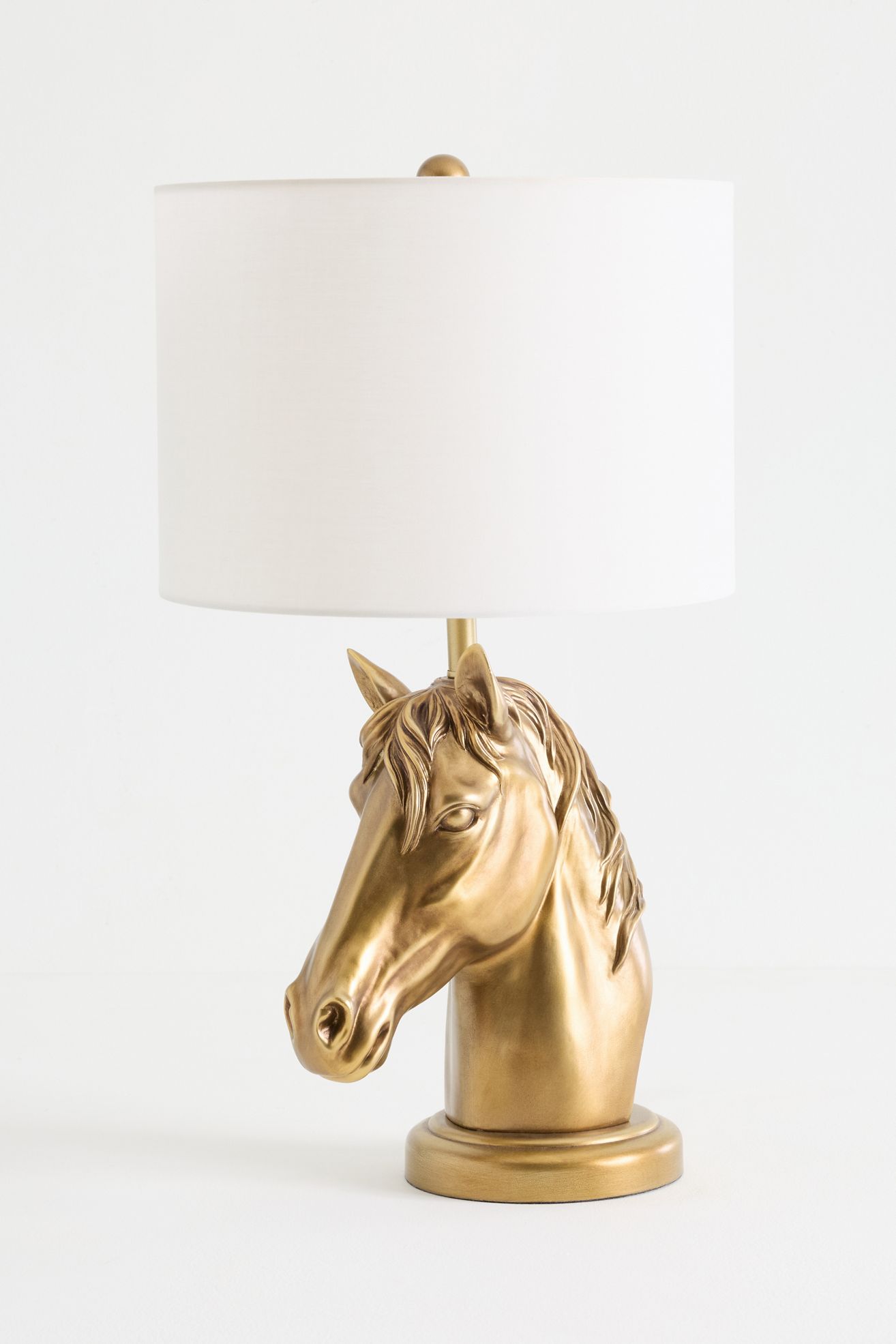 The Icon Table Lamp: Horse Edition - Brass, Standard, One Size