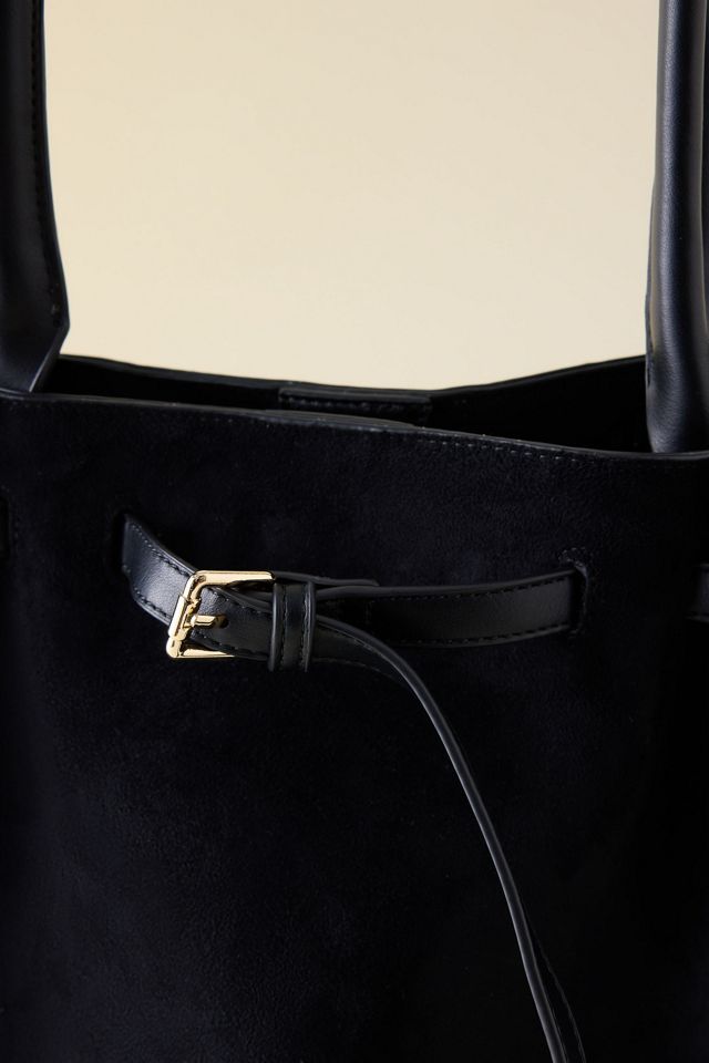 Borsa Tote in Finta Pelle Scamosciata con Cintura By Anthropologie #2