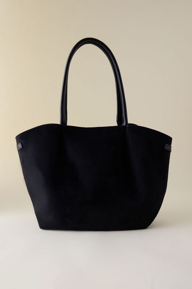 Borsa Tote in Finta Pelle Scamosciata con Cintura By Anthropologie #3