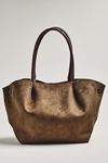 By Anthropologie Faux-Suede Belted Tote