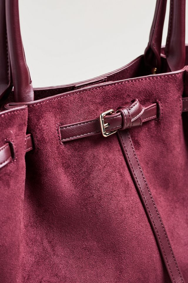 By Anthropologie Faux-Suede Belted Tote #3