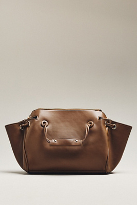 By Anthropologie Bauble Handle Shoulder Bag In Sand