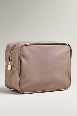 Stoney Clover Lane Large Zip Nylon Pouch In Gray