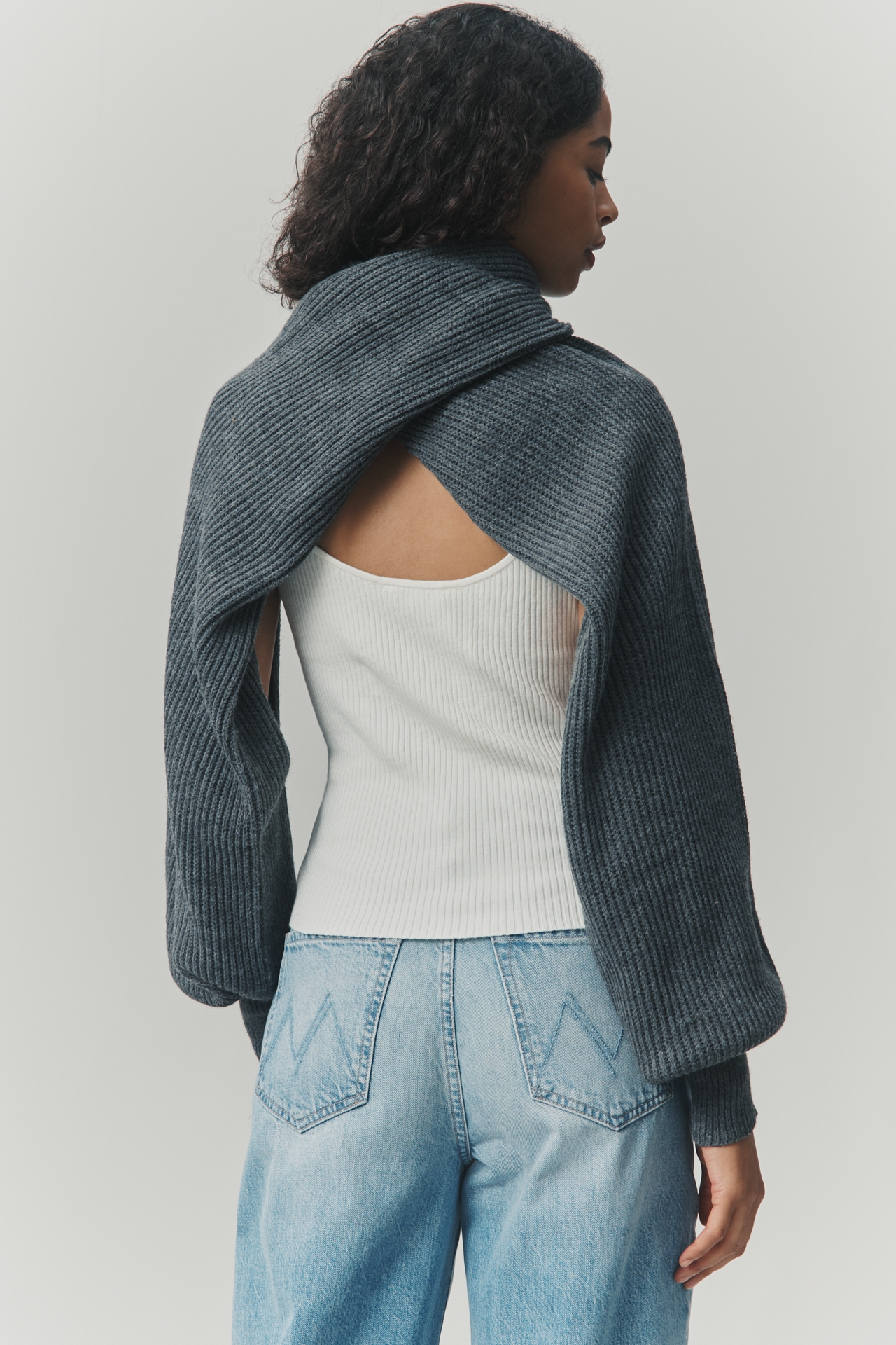 By Anthropologie Twist Shrug Sweater