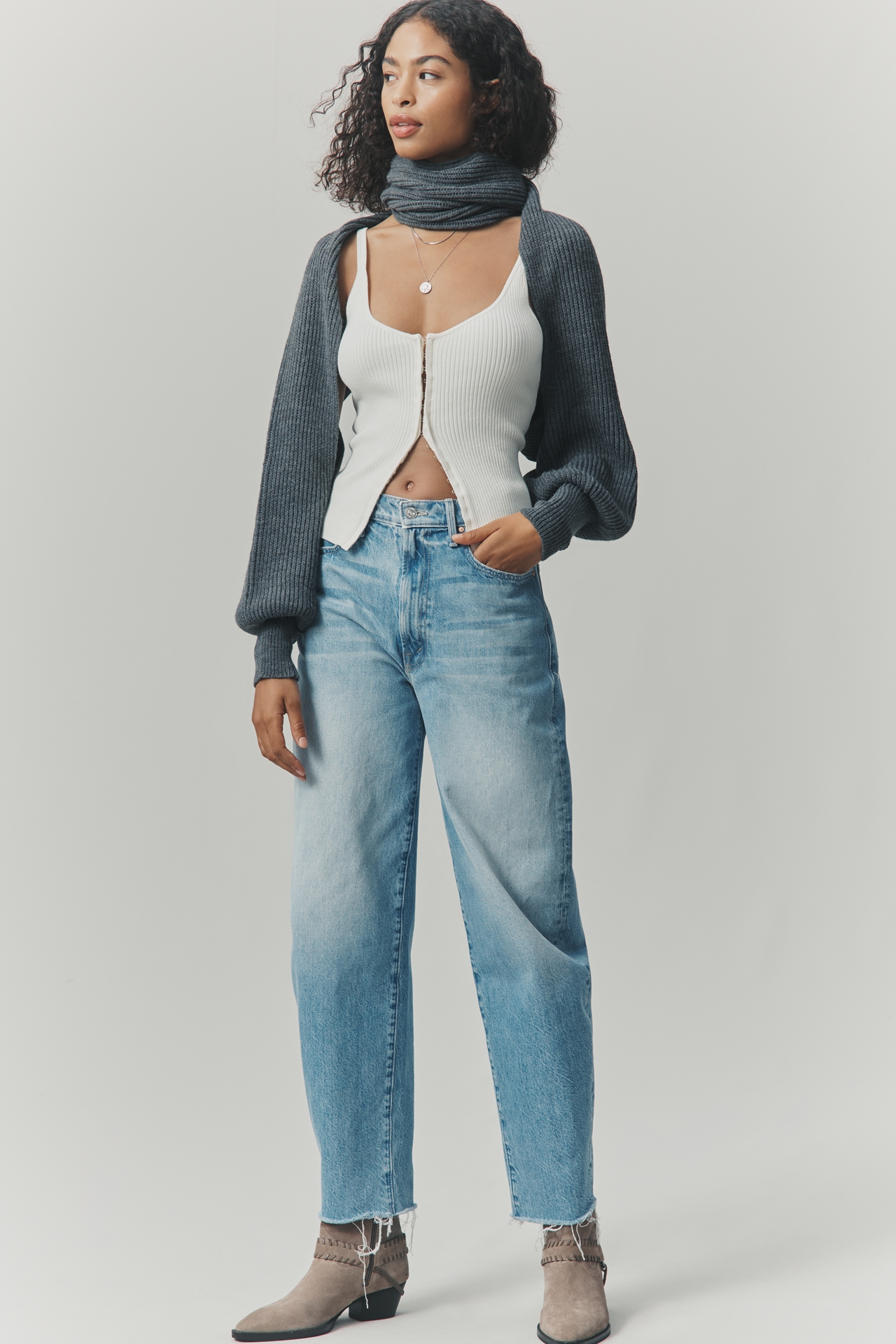 By Anthropologie Twist Shrug Sweater