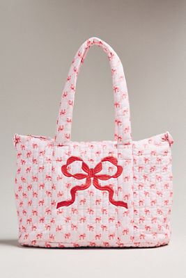 LoveShackFancy Aja Patterned Tote Bag