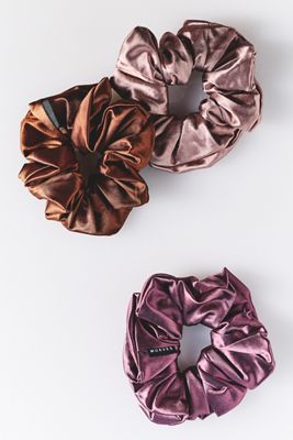 MUAVES Satin Scrunchies, Set of 3