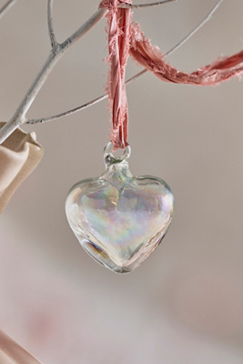 Terrain Recycled Glass Heart In Transparent