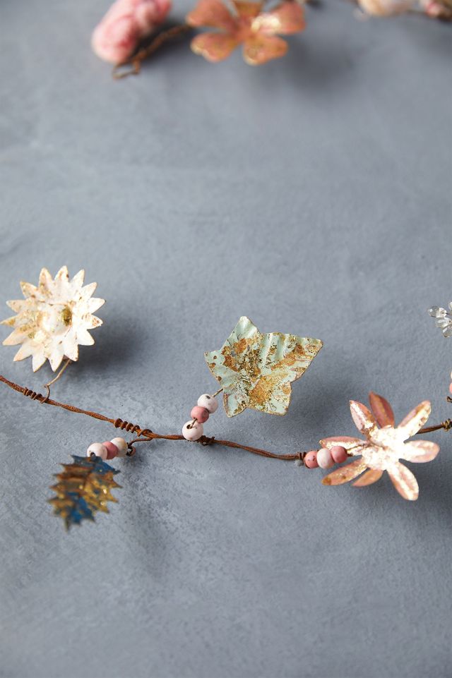 Gilded Botanicals Iron + Velvet Garland, Small #1