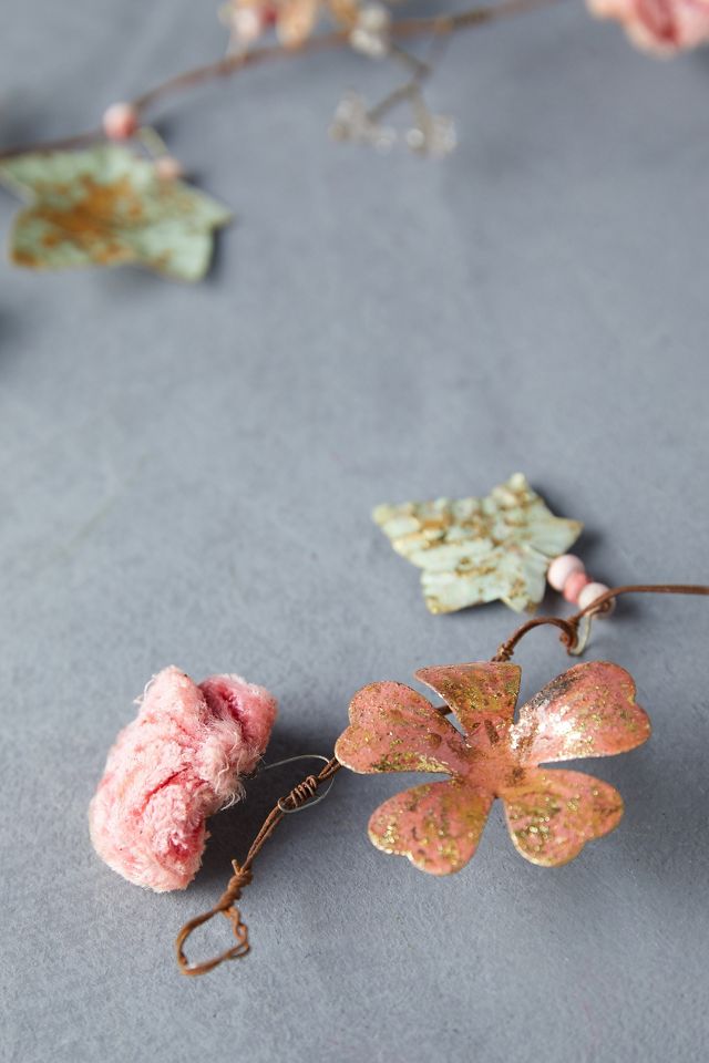 Gilded Botanicals Iron + Velvet Garland, Small #2