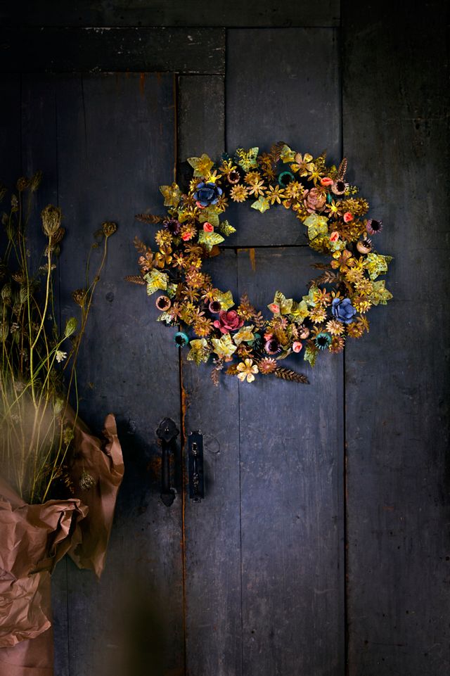 Gilded Botanicals Iron + Velvet Wreath #5