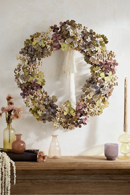 Terrain Hydrangea Iron Wreath In Multi