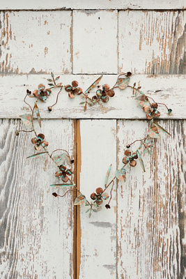 Terrain Gilded Botanicals Iron Heart Wreath