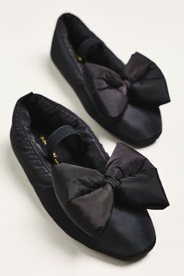 Intentionally Blank Puffy Bow Ballet Flats