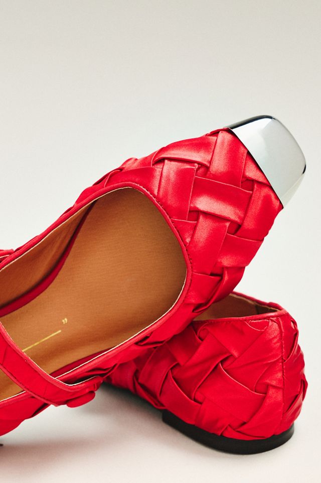 Intentionally Blank Ribbons Metal-Toe Mary Jane Flats #2