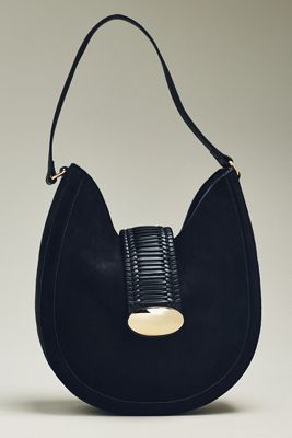 Faux-Suede Shoulder Bag