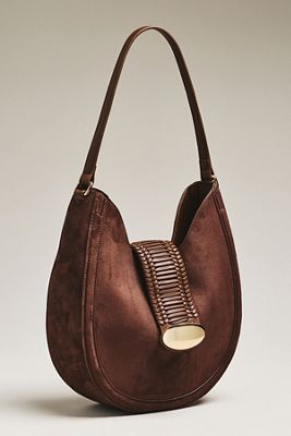 Faux-Suede Shoulder Bag