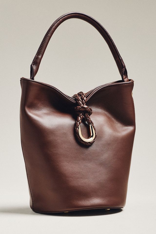 Aota Twist Tie Top-Handle Bucket Bag #1