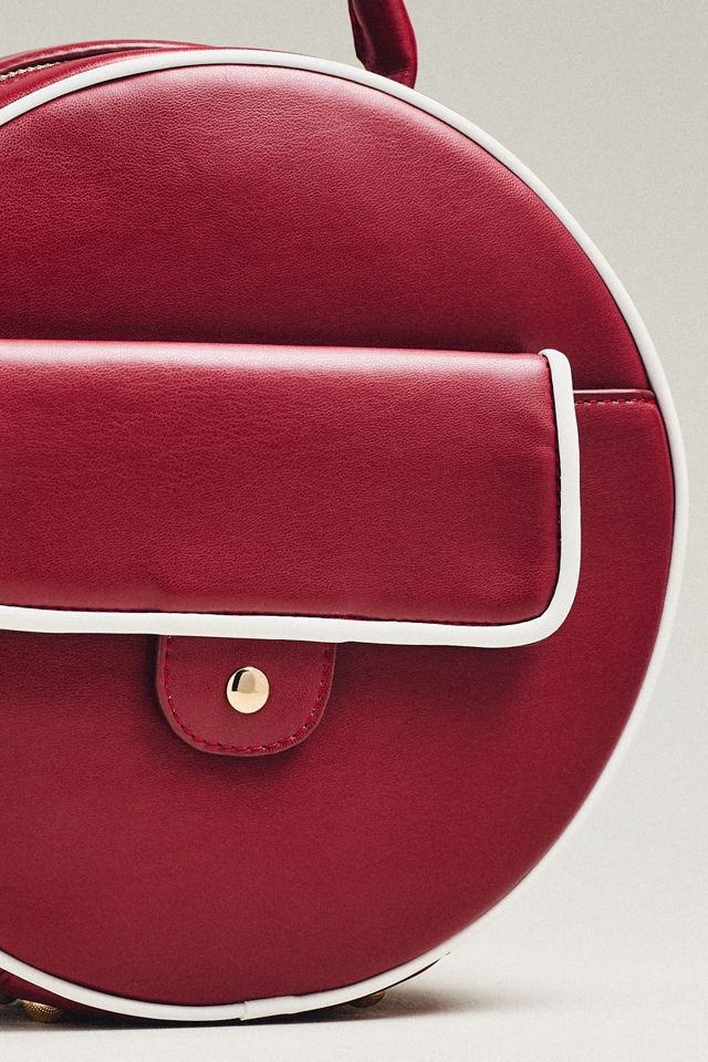 Aota Top-Handle Circular Piped Tote #3