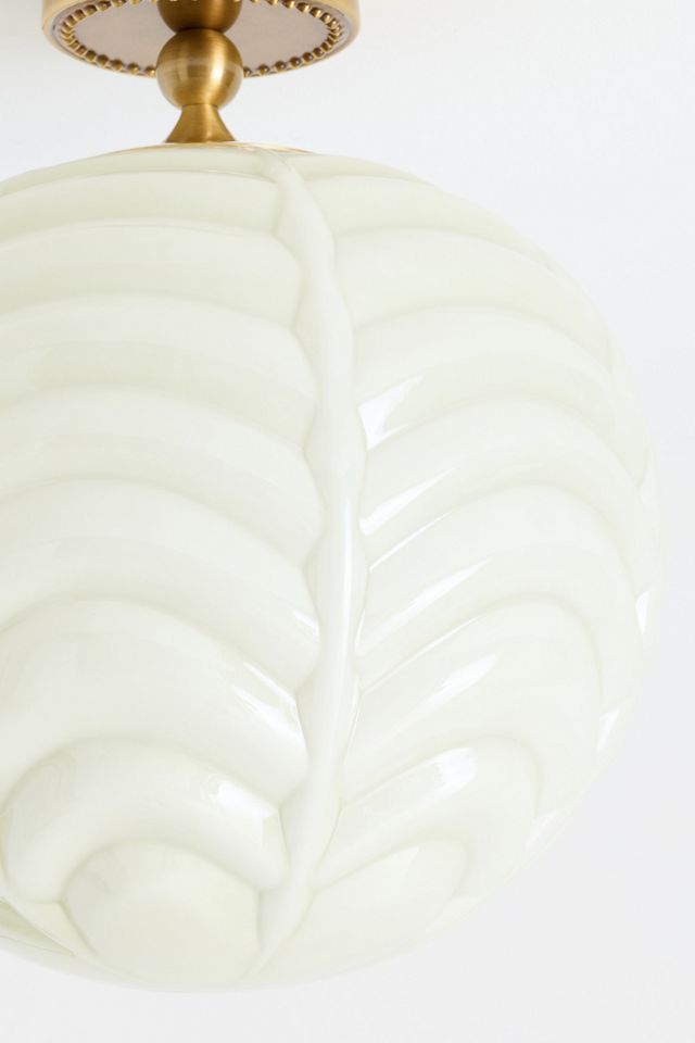 Charlotte Milk Glass Semi-Flush Mount #3