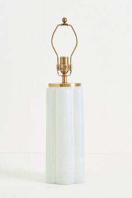 Scalloped Glass Lamp Base