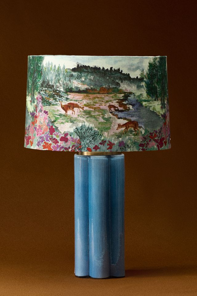 Scalloped Glass Lamp Base #3
