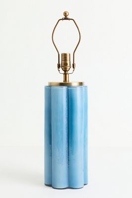Scalloped Glass Lamp Base