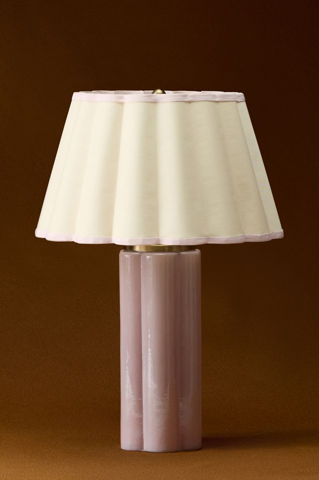 Scalloped Glass Lamp Base #3