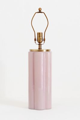 Scalloped Glass Lamp Base