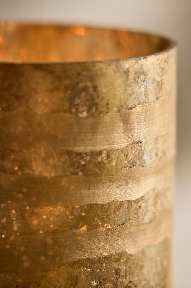 Linnea Gilded Column Candle, Forest Fir #1