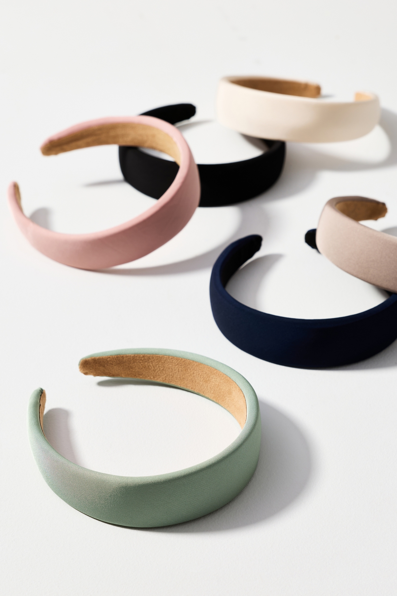 Puff Ribbed Satin Headband