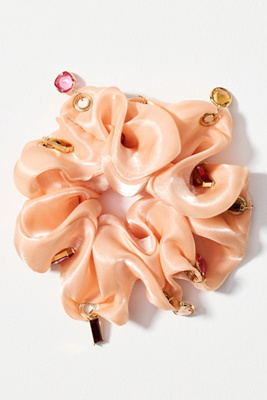 By Anthropologie Charm Scrunchie In Orange