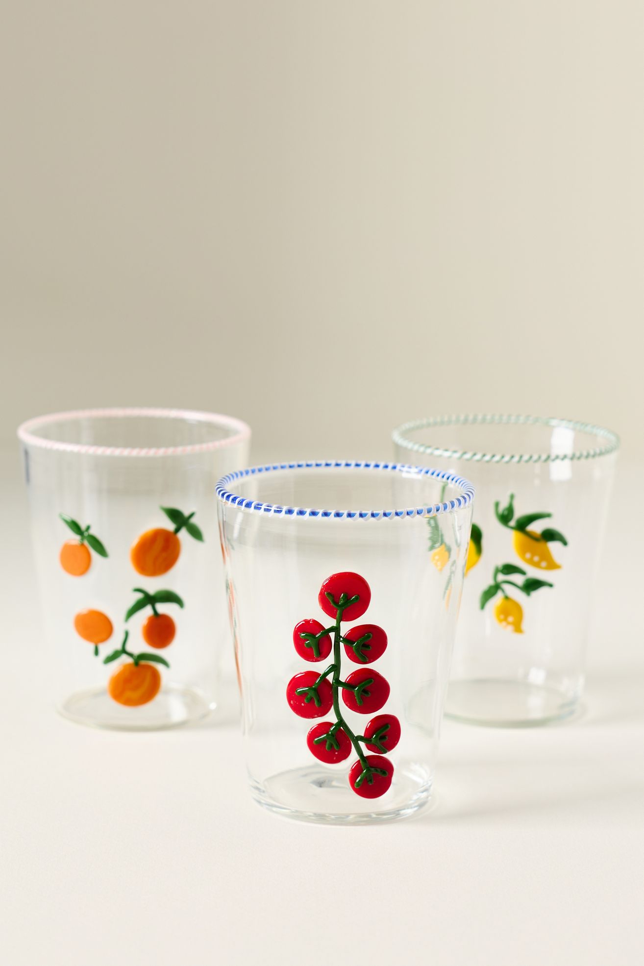 Farmstand Juice Glass - Tomato, One Size
