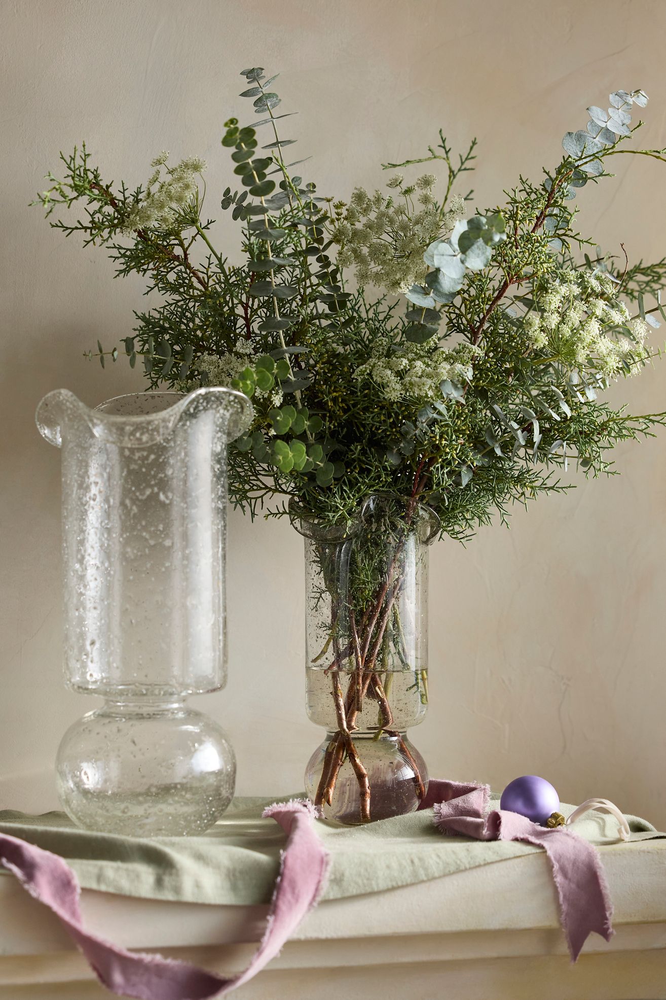 Blown Glass Bulb Vase - Clear, Standard, L