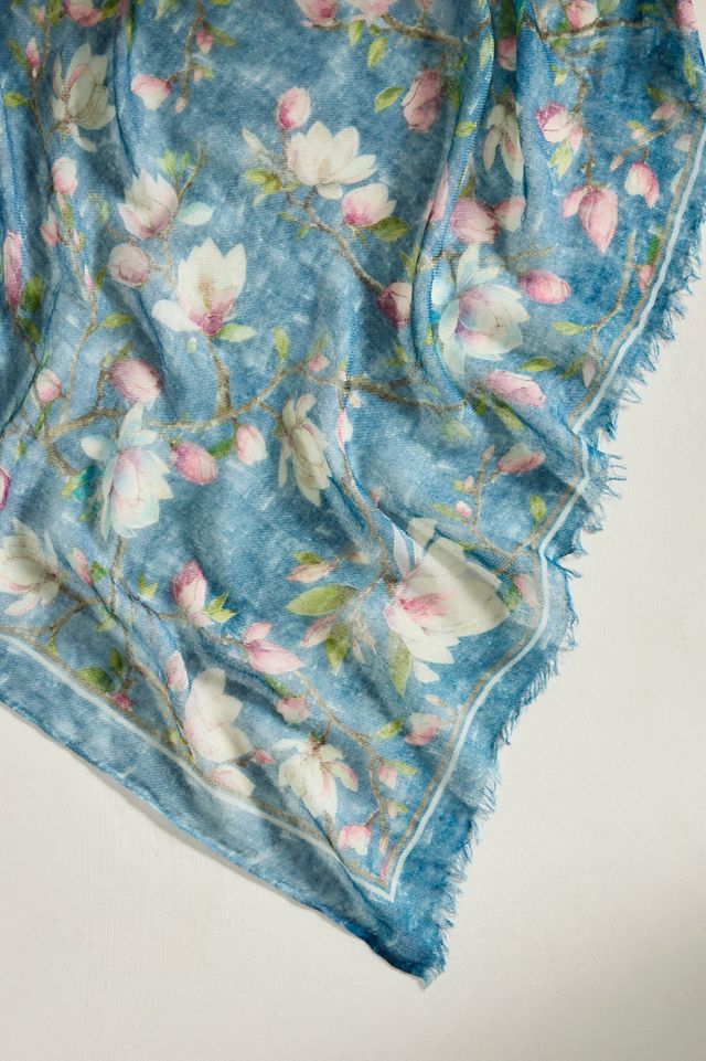 Floral Cashmere + Modal Scarf #1