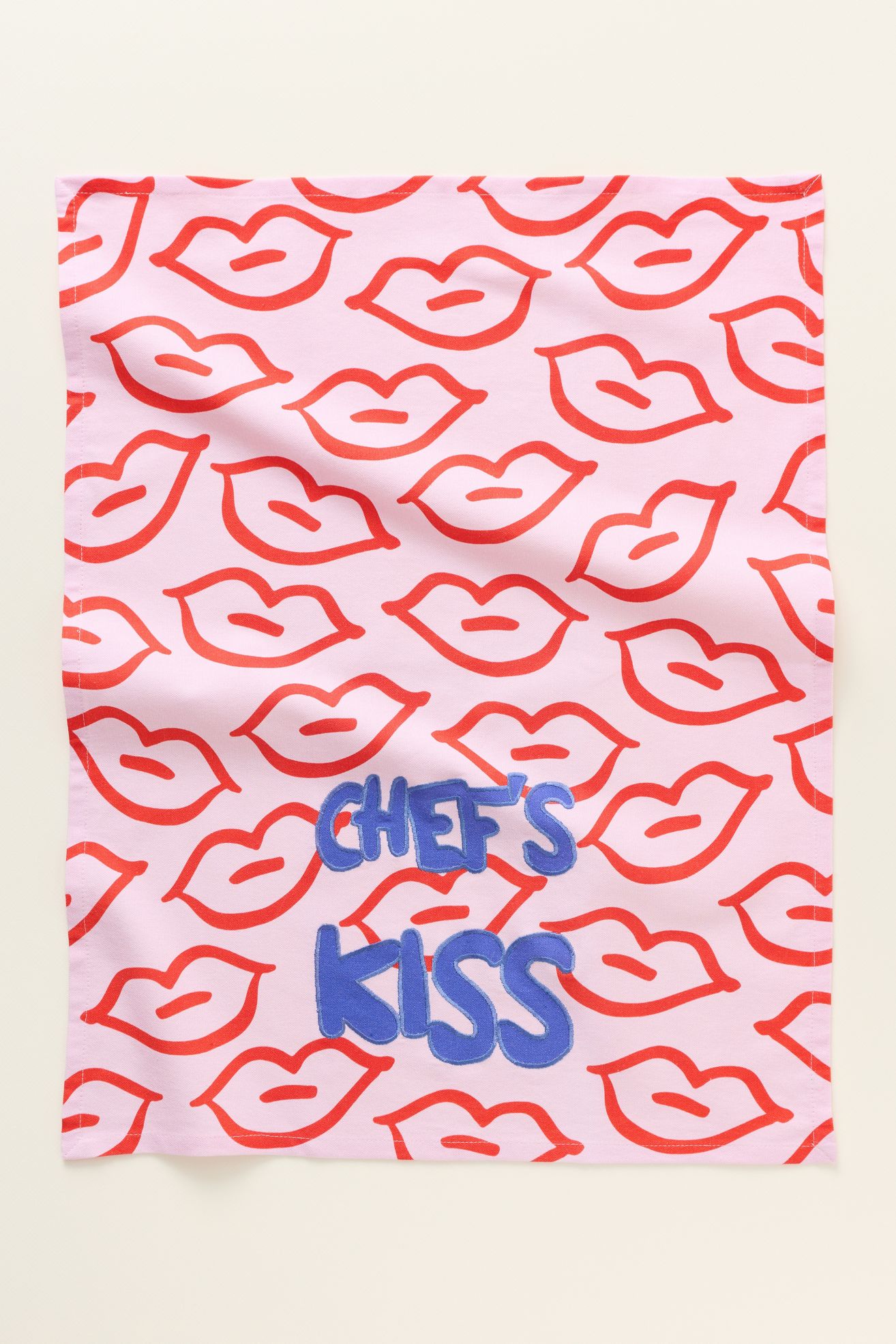 Plot Twist Prints Chef's Kiss Dish Towel - Pink, Standard, One Size