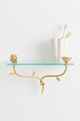 Rose Glass Shelf