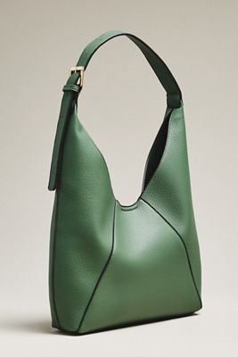 Mali + Lili Vegan-Leather Triangle Shoulder Bag