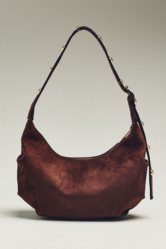 Mali + Lili Vegan-Suede Crescent Bag #1