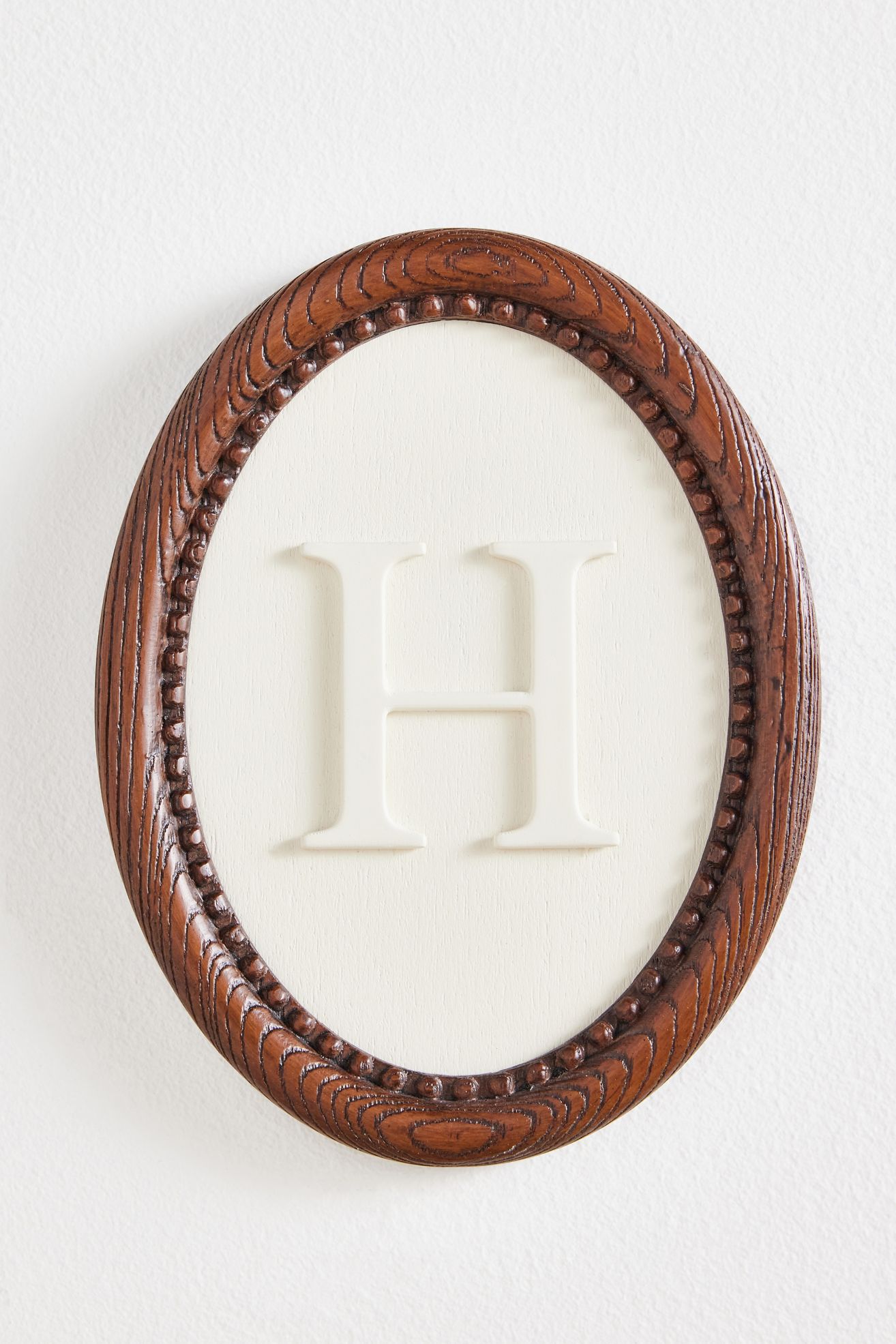 Emery Wood Monogram Gallery Wall Charm - H, Standard, One Size
