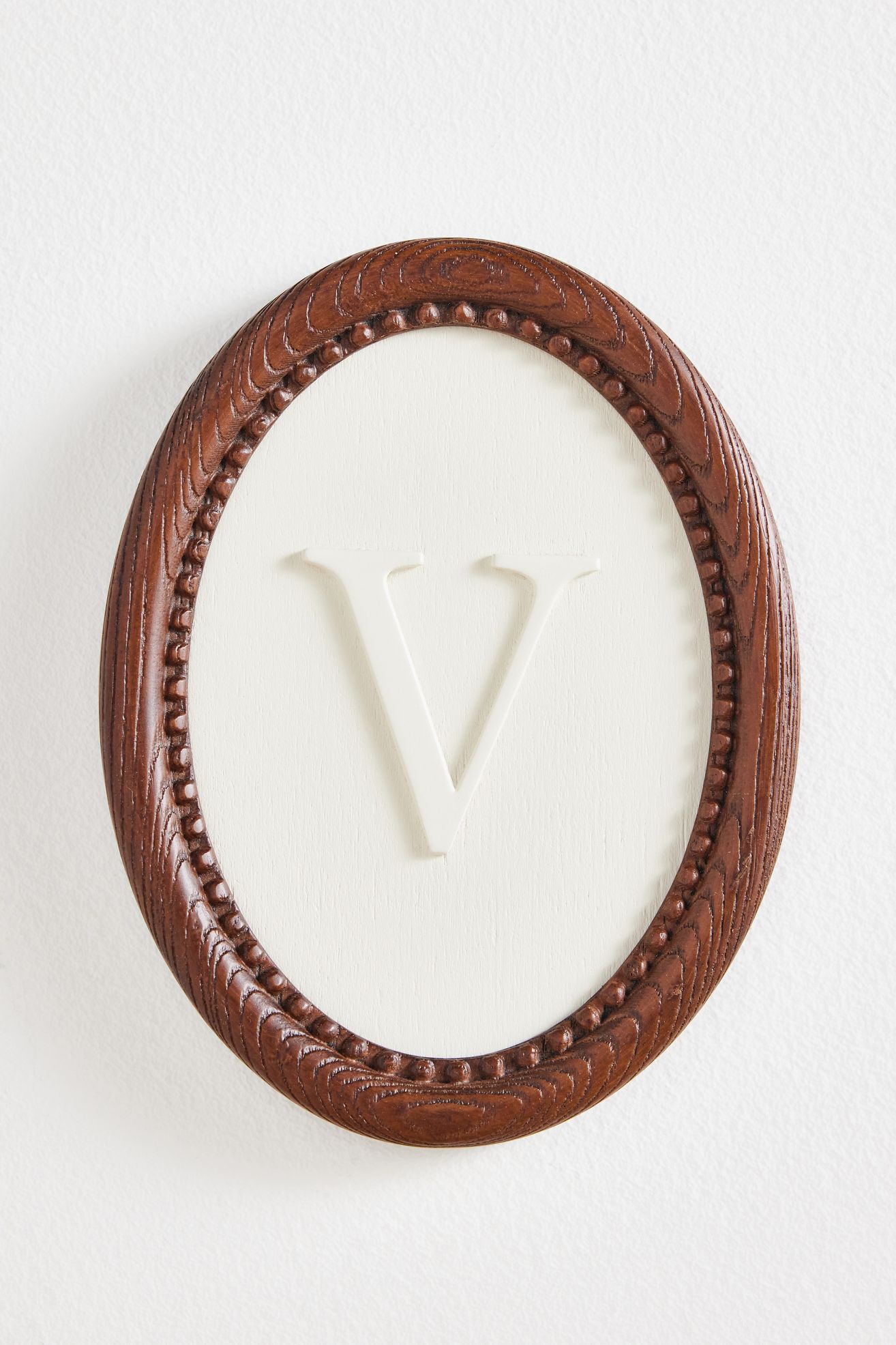 Emery Wood Monogram Gallery Wall Charm - V, Standard, One Size