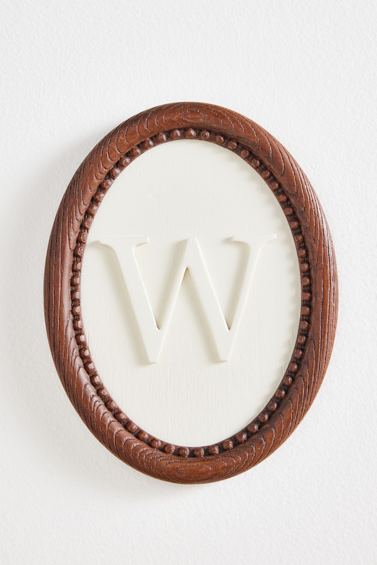 Emery Wood Monogram Gallery Wall Charm - W, Standard, One Size