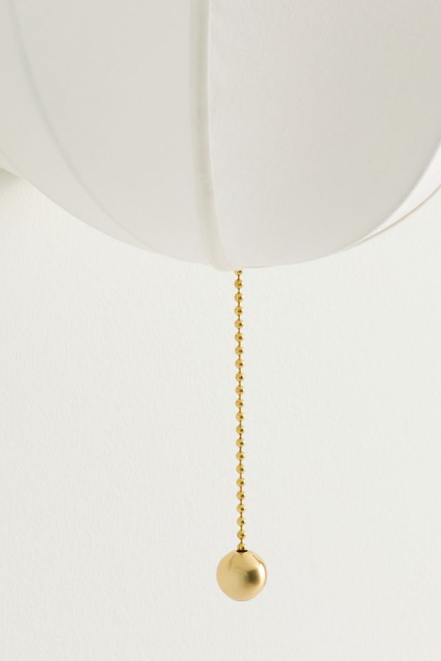 Dolce Fabric Scalloped Wall Sconce #2