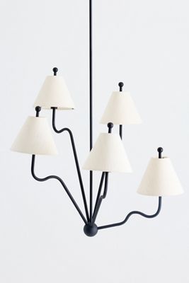 Beatrice 5-Arm Wavy Chandelier