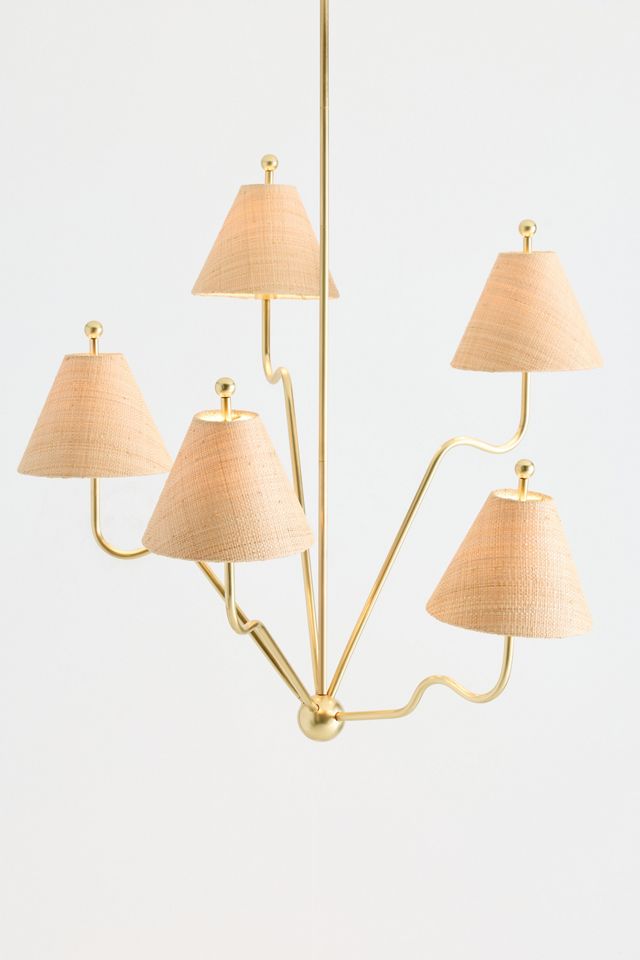 Beatrice 5-Arm Wavy Chandelier #2