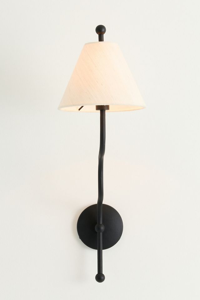 Beatrice Single Wavy Shaded Sconce #2