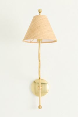 Beatrice Single Wavy Shaded Sconce