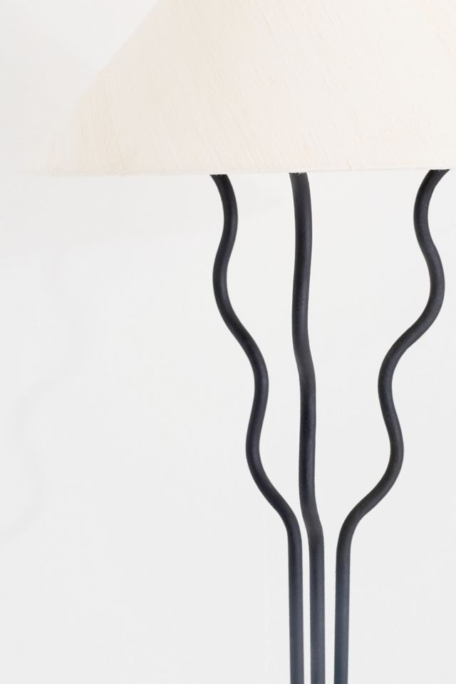 Beatrice Wavy Shaded Floor Lamp #3